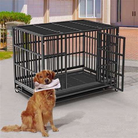 Best for Puppies – MidWest Heavy-Duty Double Door Crate. Best Soft-Sided Crate – Petsfit Soft Collapsible Dog Crate. Best Double-Door Crate – Frisco XX-Large Double Door Crate. These are our top 5 picks out of 11 recommendations. If you’re looking for another crate for your extra large dog, make sure to check the full list.